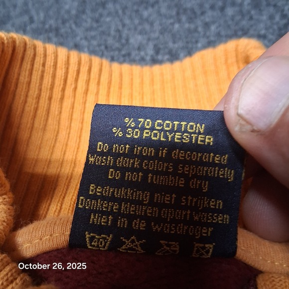 Fox Amsterdam Full Zip Sweatshirt Womens Size Large Red and Yellow - Picture 4 of 9